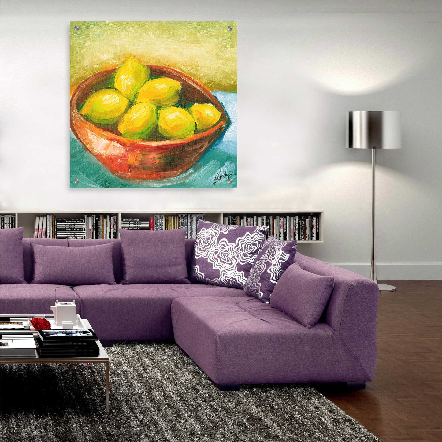 Epic Art "Bowl of Fruit IV" by Ethan Harper, Acrylic Glass Wall Art,36x36