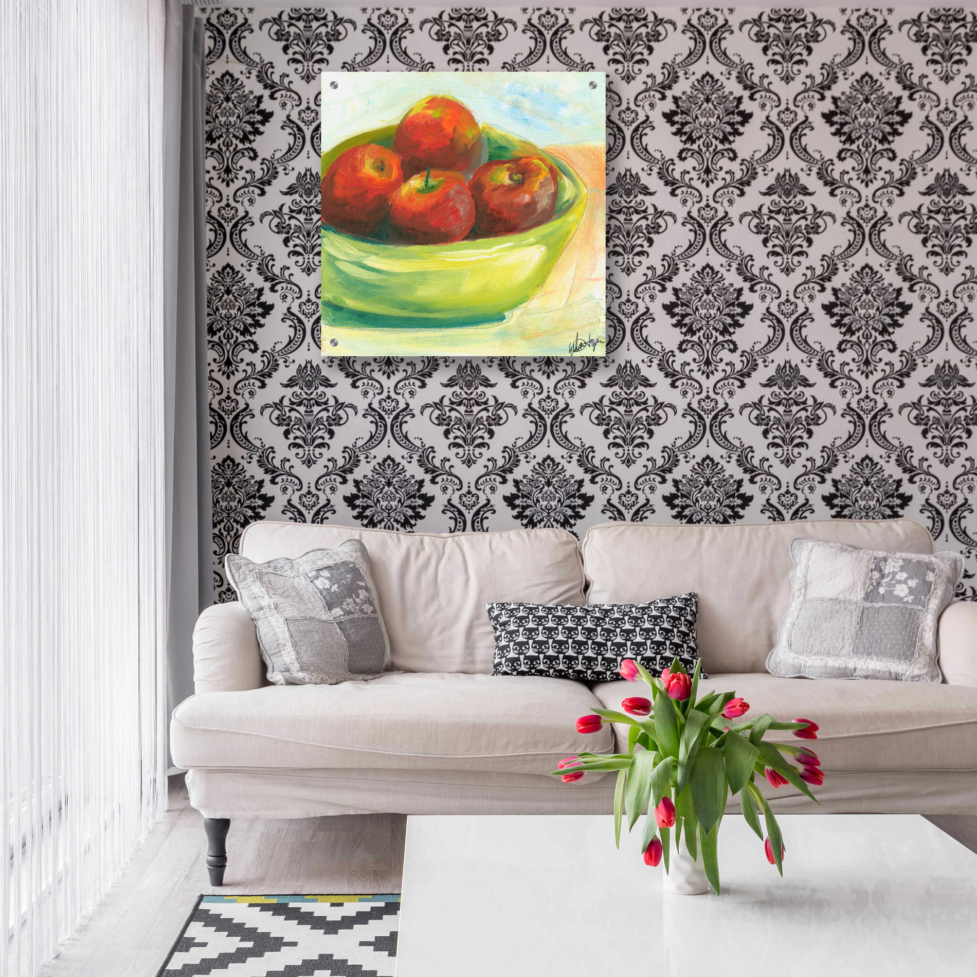 Epic Art "Bowl of Fruit III" by Ethan Harper, Acrylic Glass Wall Art,24x24