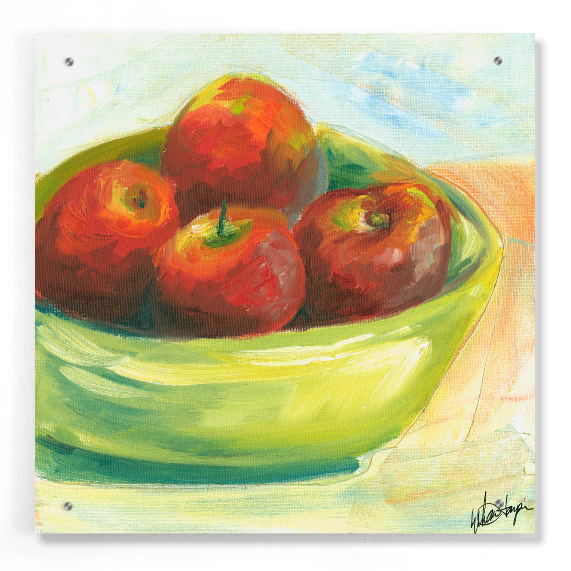Epic Art "Bowl of Fruit III" by Ethan Harper, Acrylic Glass Wall Art,24x24