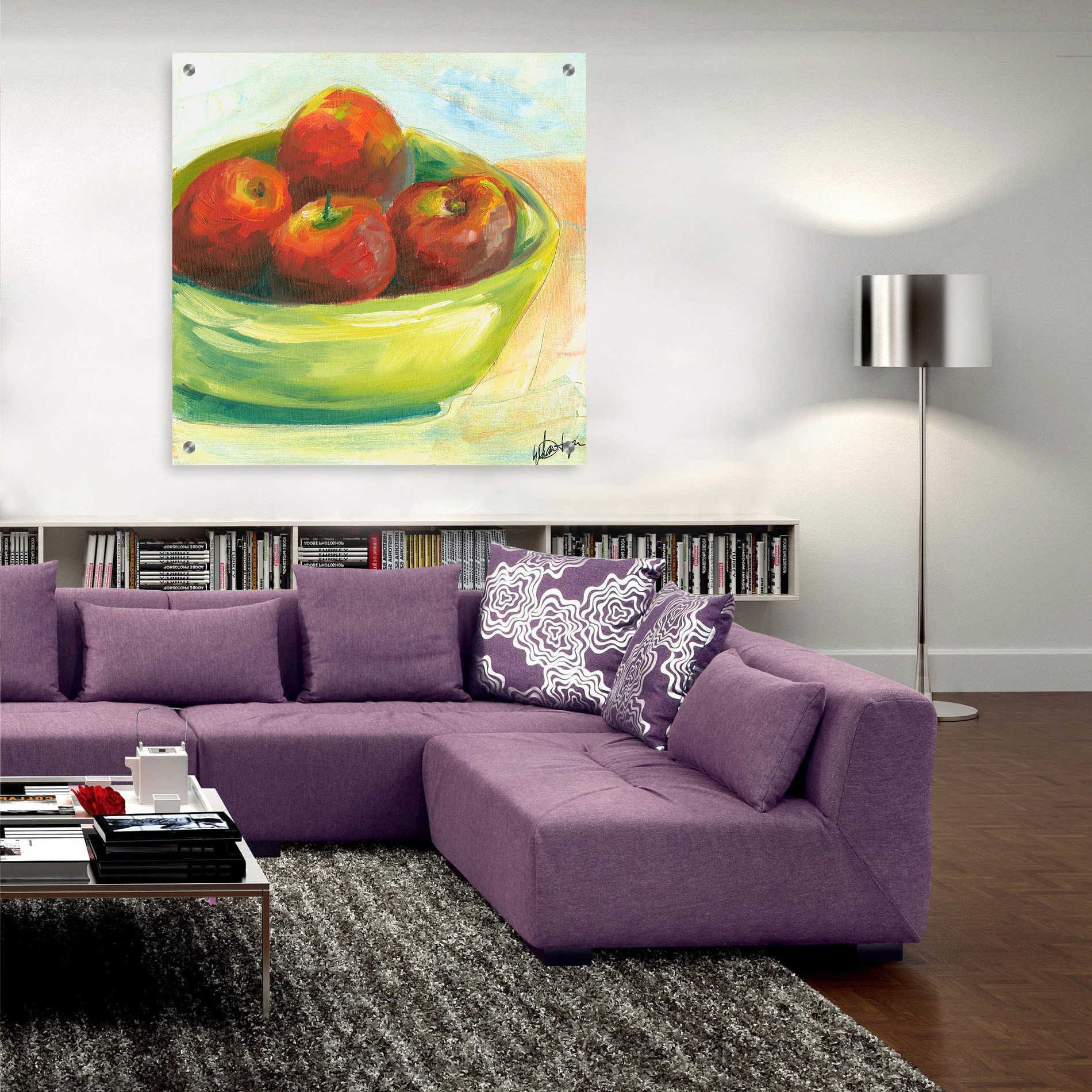 Epic Art "Bowl of Fruit III" by Ethan Harper, Acrylic Glass Wall Art,36x36