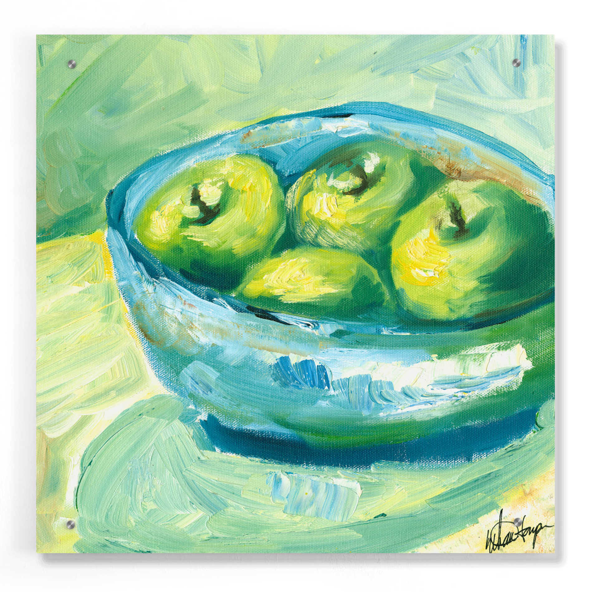Epic Art "Bowl of Fruit II" by Ethan Harper, Acrylic Glass Wall Art,24x24