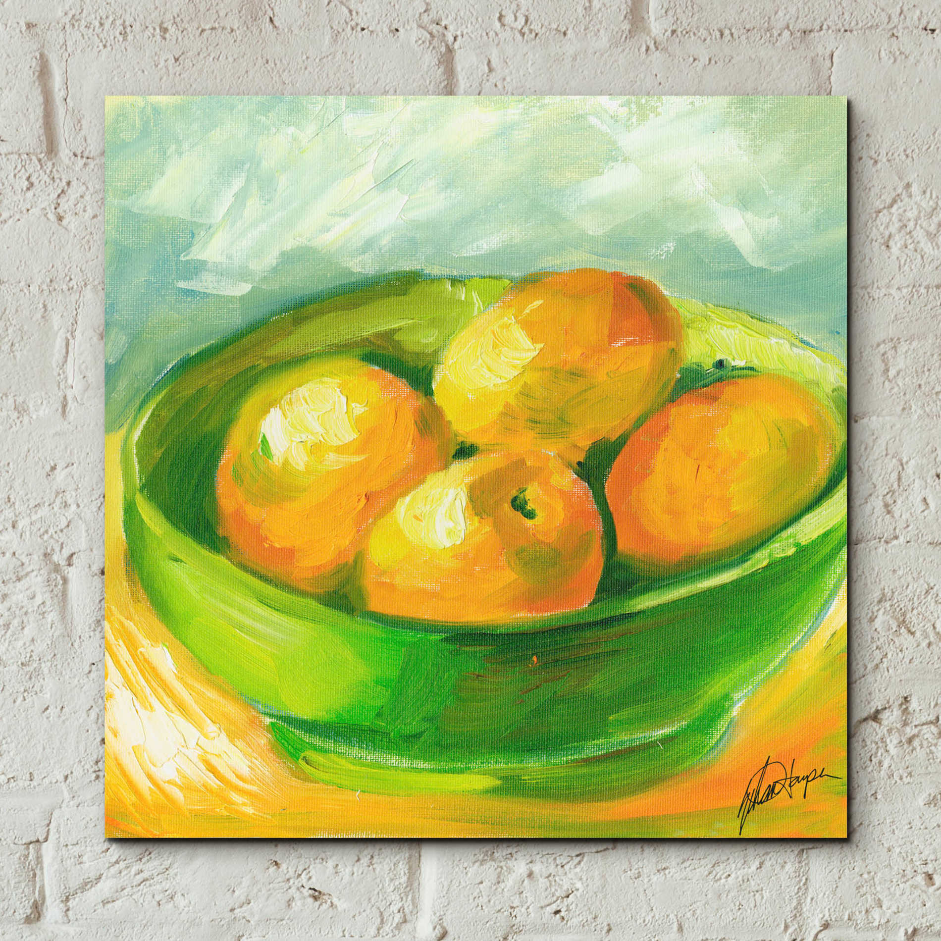 Epic Art "Bowl of Fruit I" by Ethan Harper, Acrylic Glass Wall Art,12x12