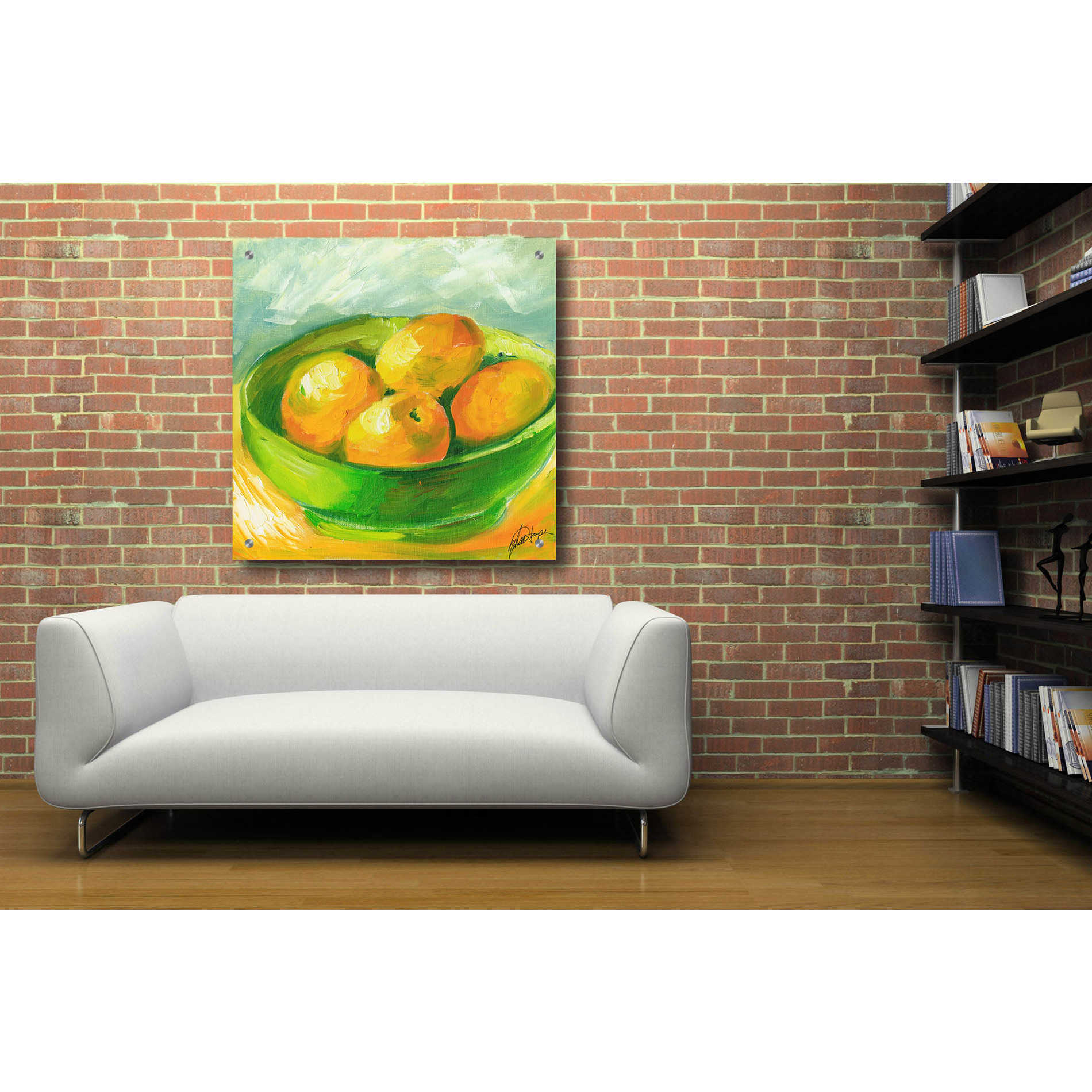 Epic Art "Bowl of Fruit I" by Ethan Harper, Acrylic Glass Wall Art,36x36