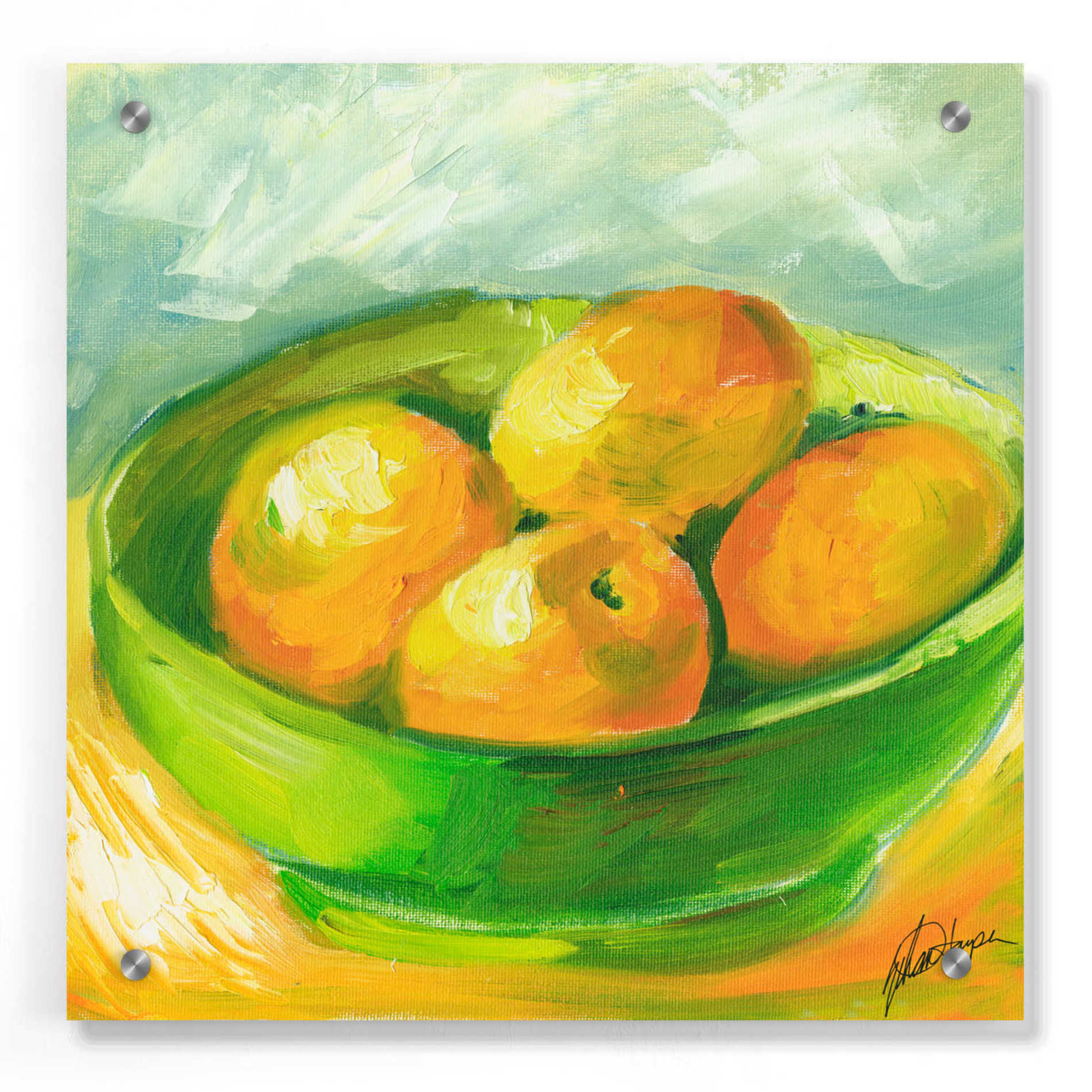 Epic Art "Bowl of Fruit I" by Ethan Harper, Acrylic Glass Wall Art,36x36