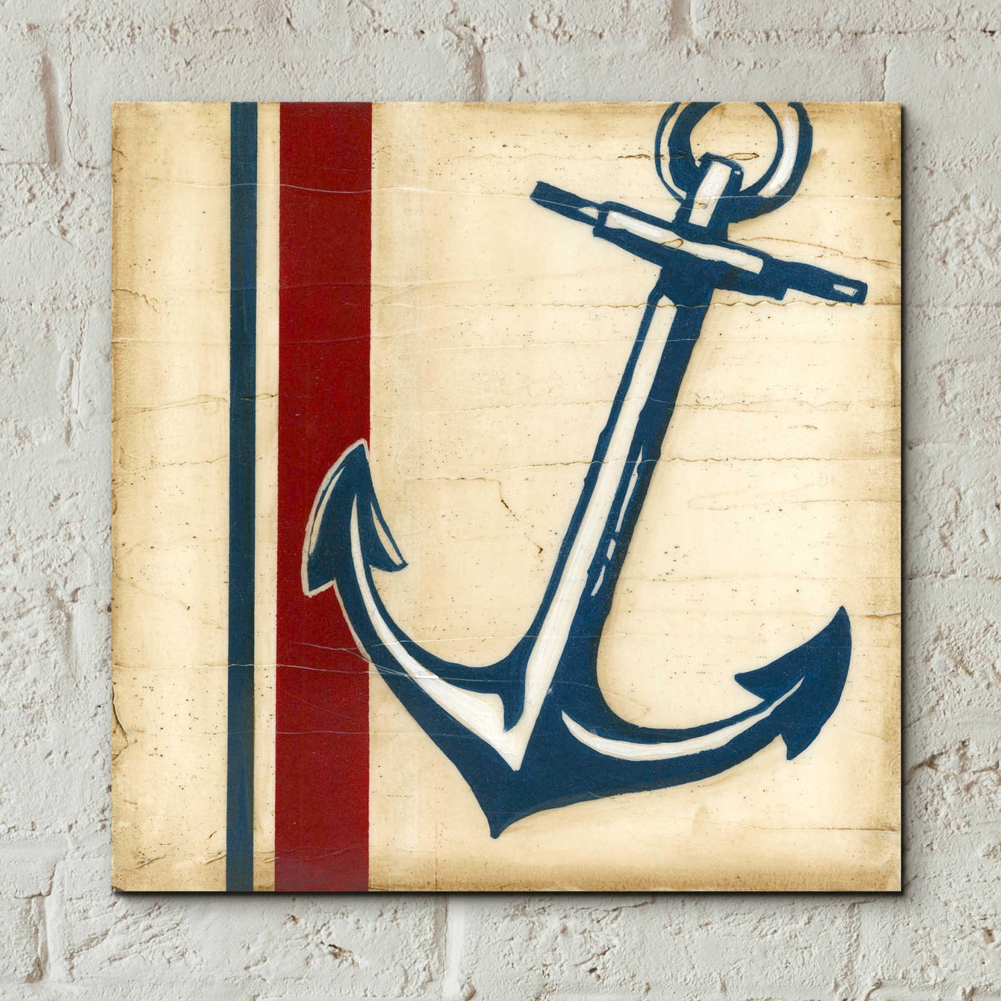 Epic Art "Americana Captain's Anchor" by Ethan Harper, Acrylic Glass Wall Art,12x12