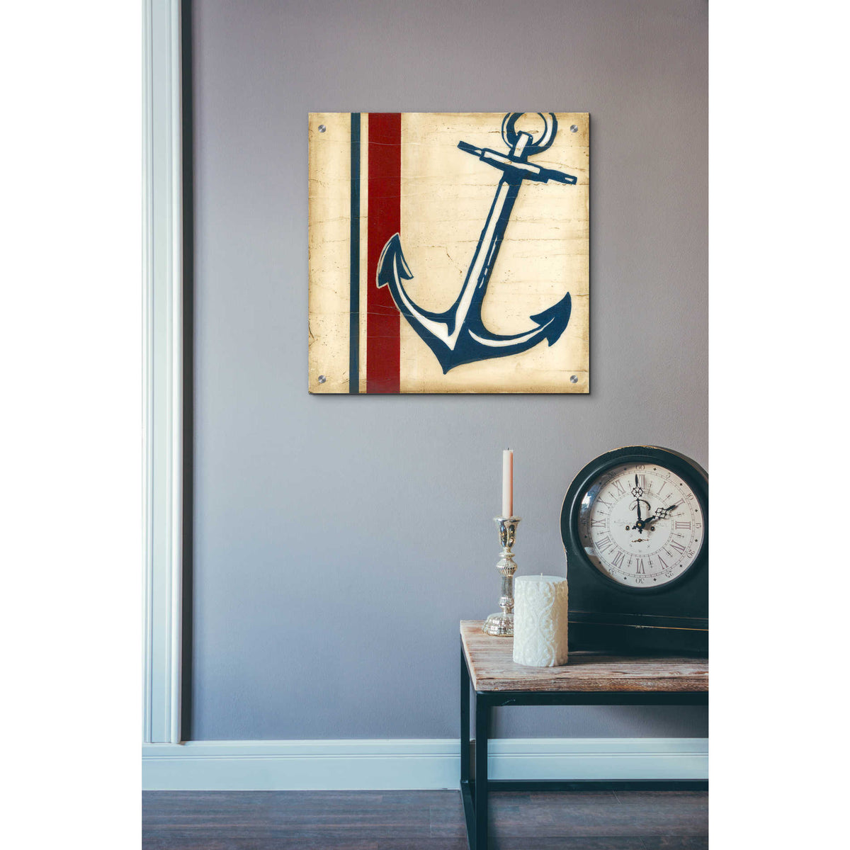 Epic Art "Americana Captain's Anchor" by Ethan Harper, Acrylic Glass Wall Art,24x24