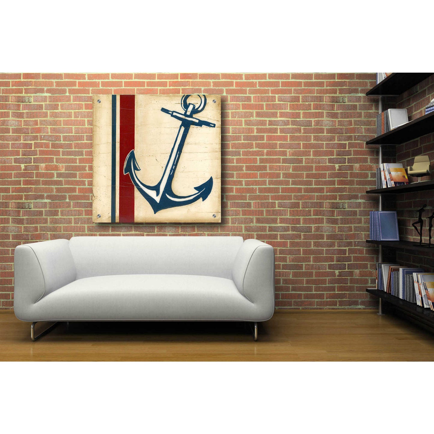 Epic Art "Americana Captain's Anchor" by Ethan Harper, Acrylic Glass Wall Art,36x36