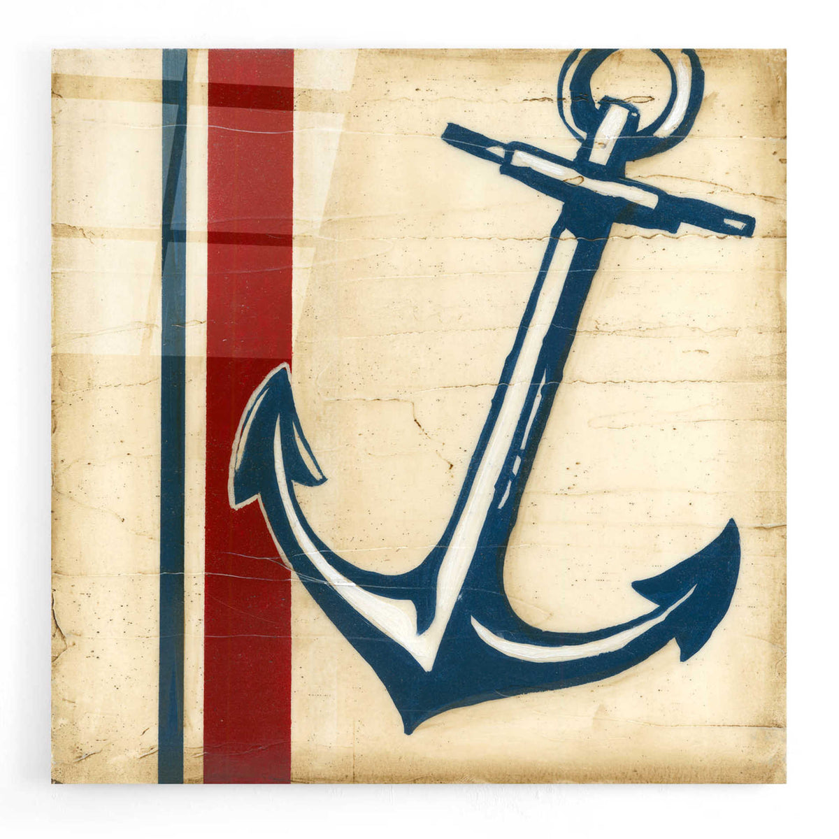 Epic Art "Americana Captain's Anchor" by Ethan Harper, Acrylic Glass Wall Art