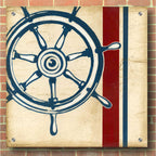 Epic Art "Americana Captain's Wheel" by Ethan Harper, Acrylic Glass Wall Art,36x36
