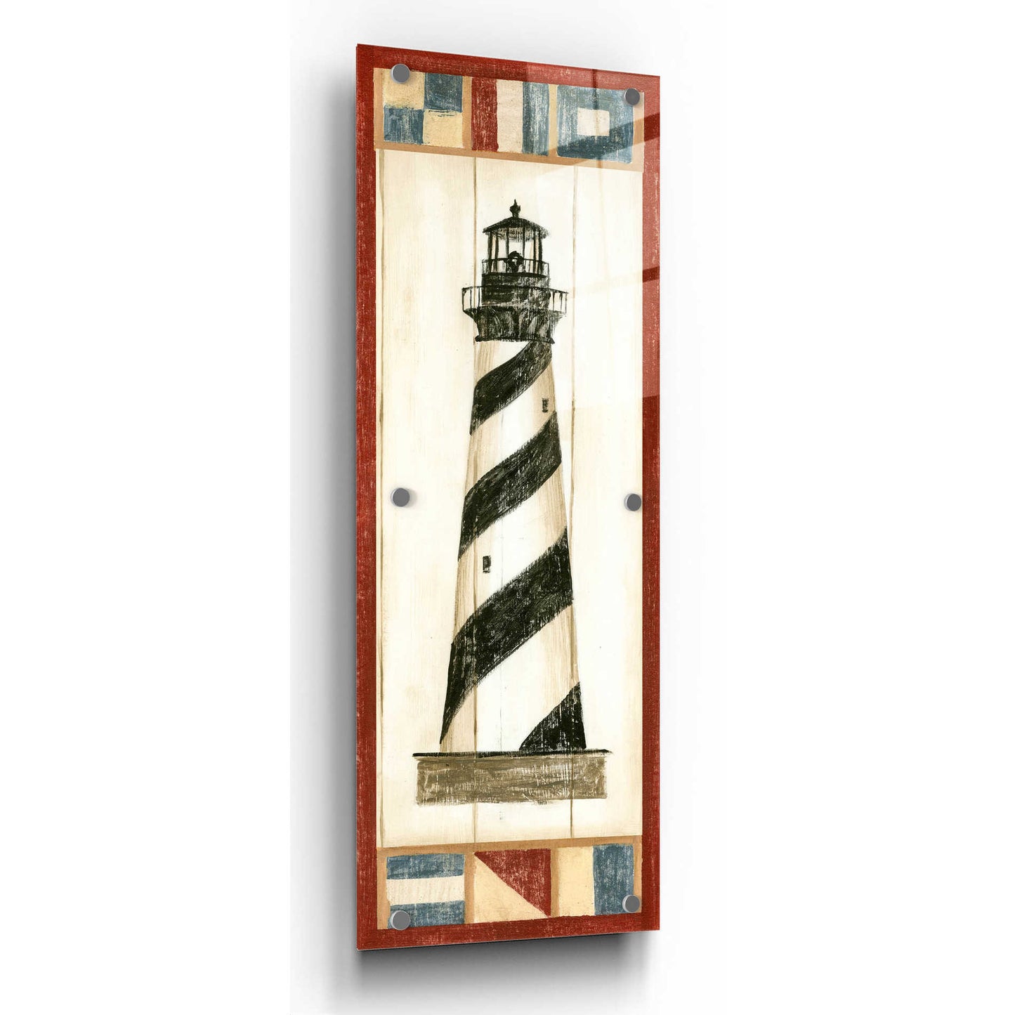 Epic Art "Americana Lighthouse II" by Ethan Harper, Acrylic Glass Wall Art,16x48