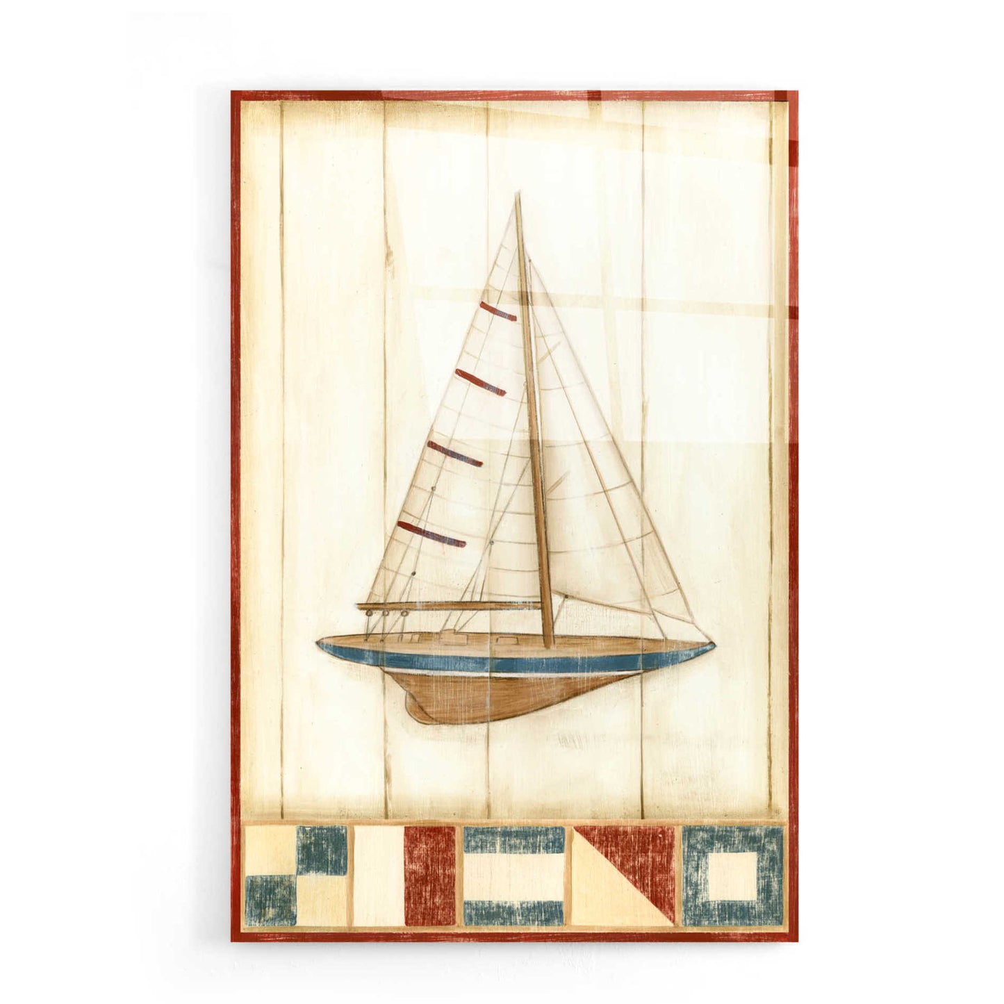 Epic Art "Americana Yacht II" by Ethan Harper, Acrylic Glass Wall Art,16x24