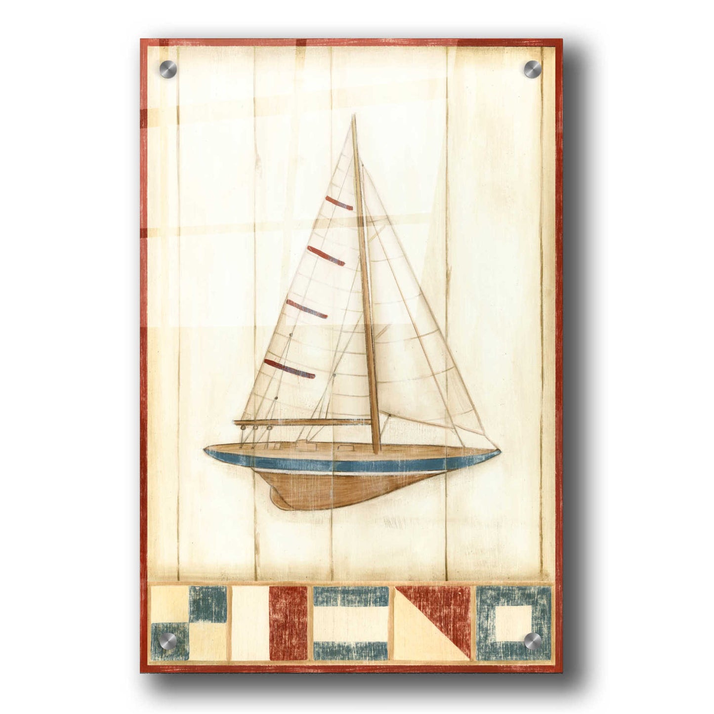 Epic Art "Americana Yacht II" by Ethan Harper, Acrylic Glass Wall Art,24x36