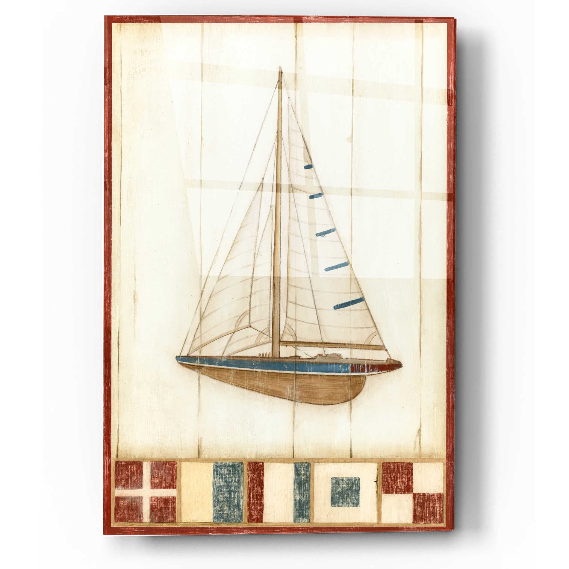 Epic Art "Americana Yacht I" by Ethan Harper, Acrylic Glass Wall Art,12x16