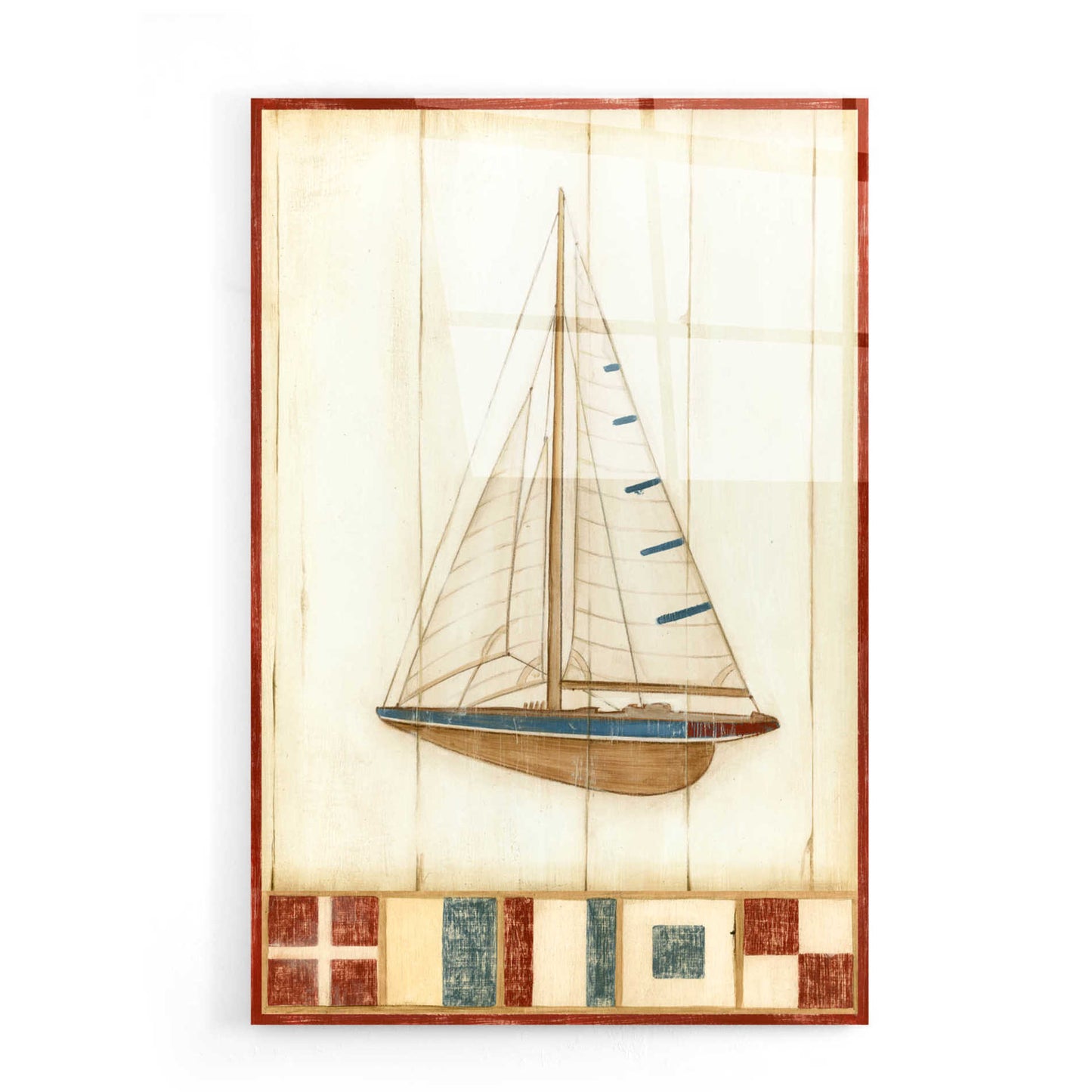 Epic Art "Americana Yacht I" by Ethan Harper, Acrylic Glass Wall Art,16x24