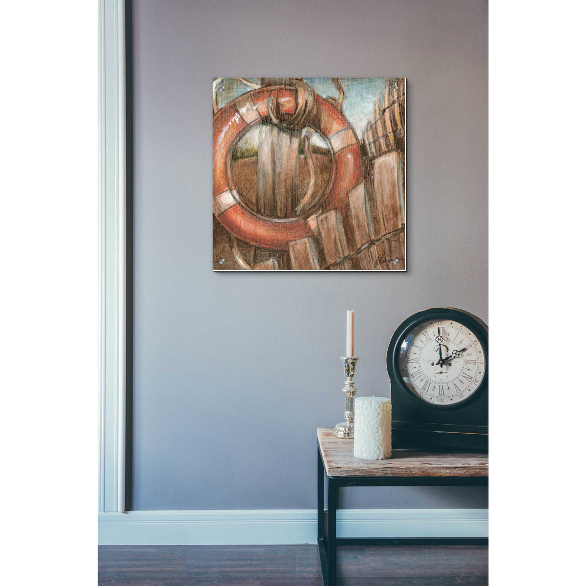 Epic Art "Coastal View IV" by Ethan Harper, Acrylic Glass Wall Art,24x24