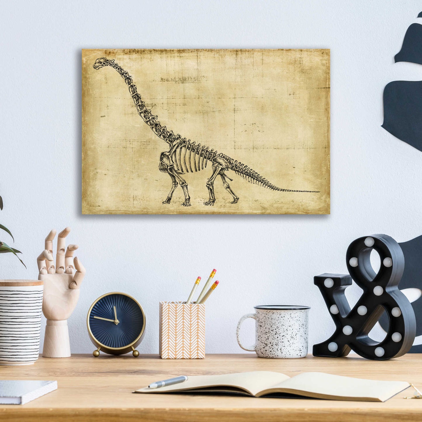 Epic Art "Brachiosaurus Study" by Ethan Harper, Acrylic Glass Wall Art,16x12