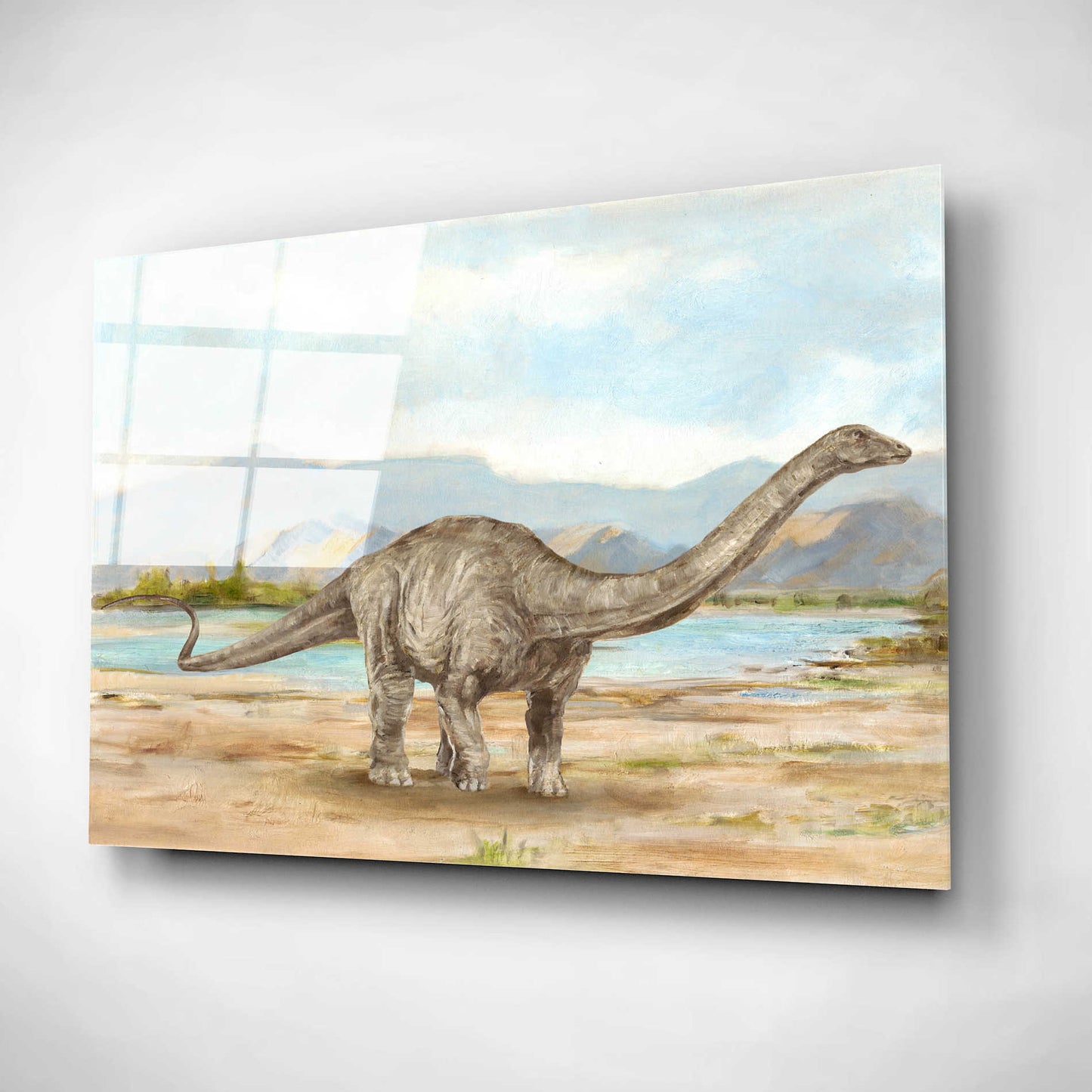 Epic Art "Dinosaur Illustration V" by Ethan Harper, Acrylic Glass Wall Art,16x12