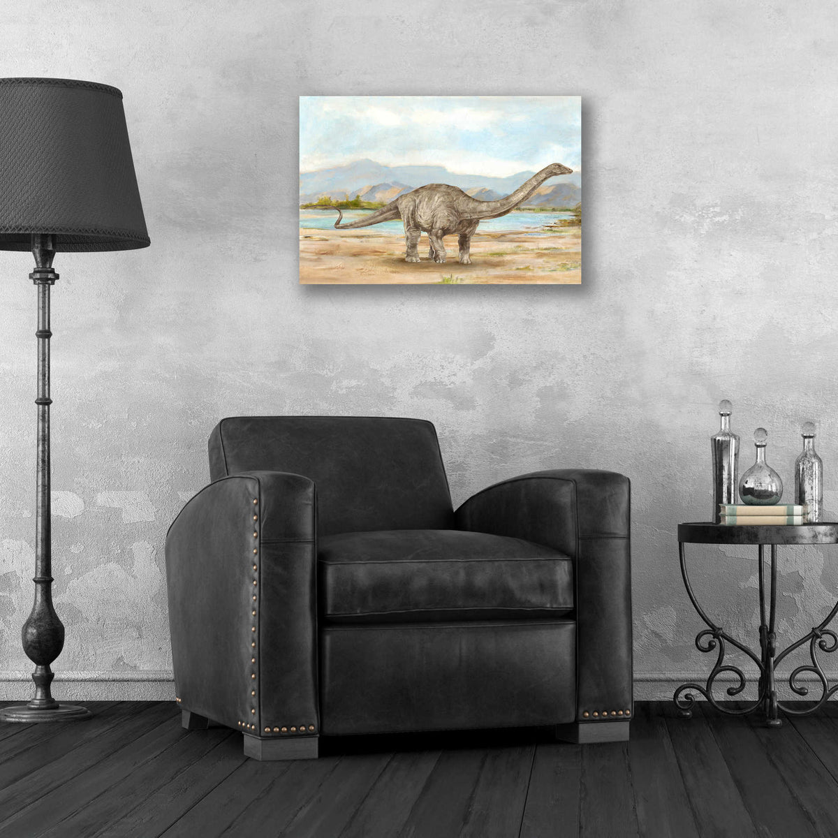 Epic Art "Dinosaur Illustration V" by Ethan Harper, Acrylic Glass Wall Art,24x16