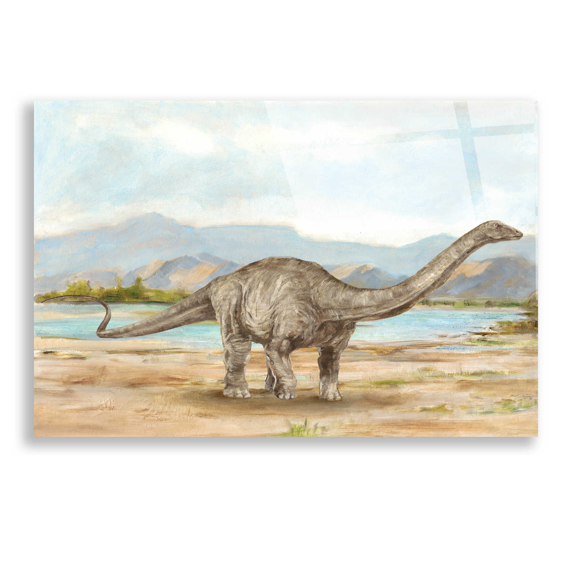 Epic Art "Dinosaur Illustration V" by Ethan Harper, Acrylic Glass Wall Art,24x16