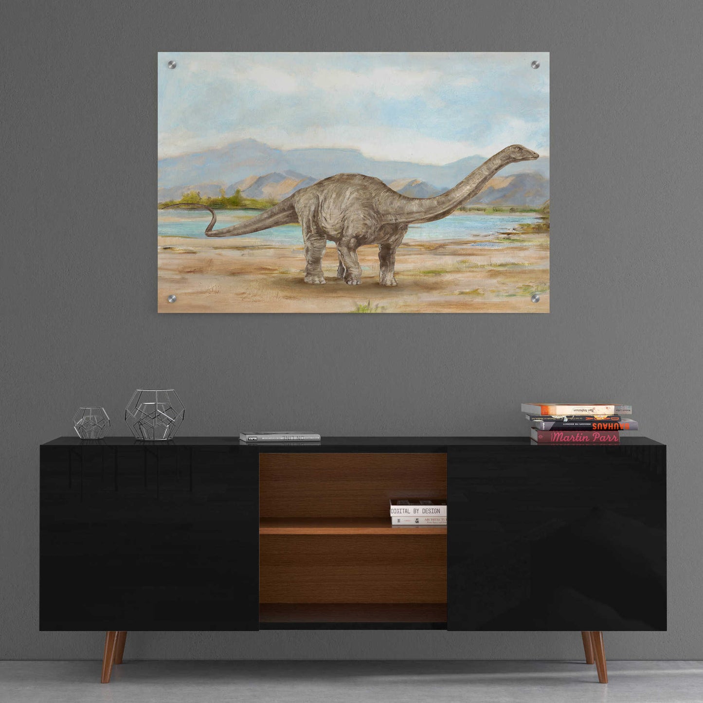 Epic Art "Dinosaur Illustration V" by Ethan Harper, Acrylic Glass Wall Art,36x24