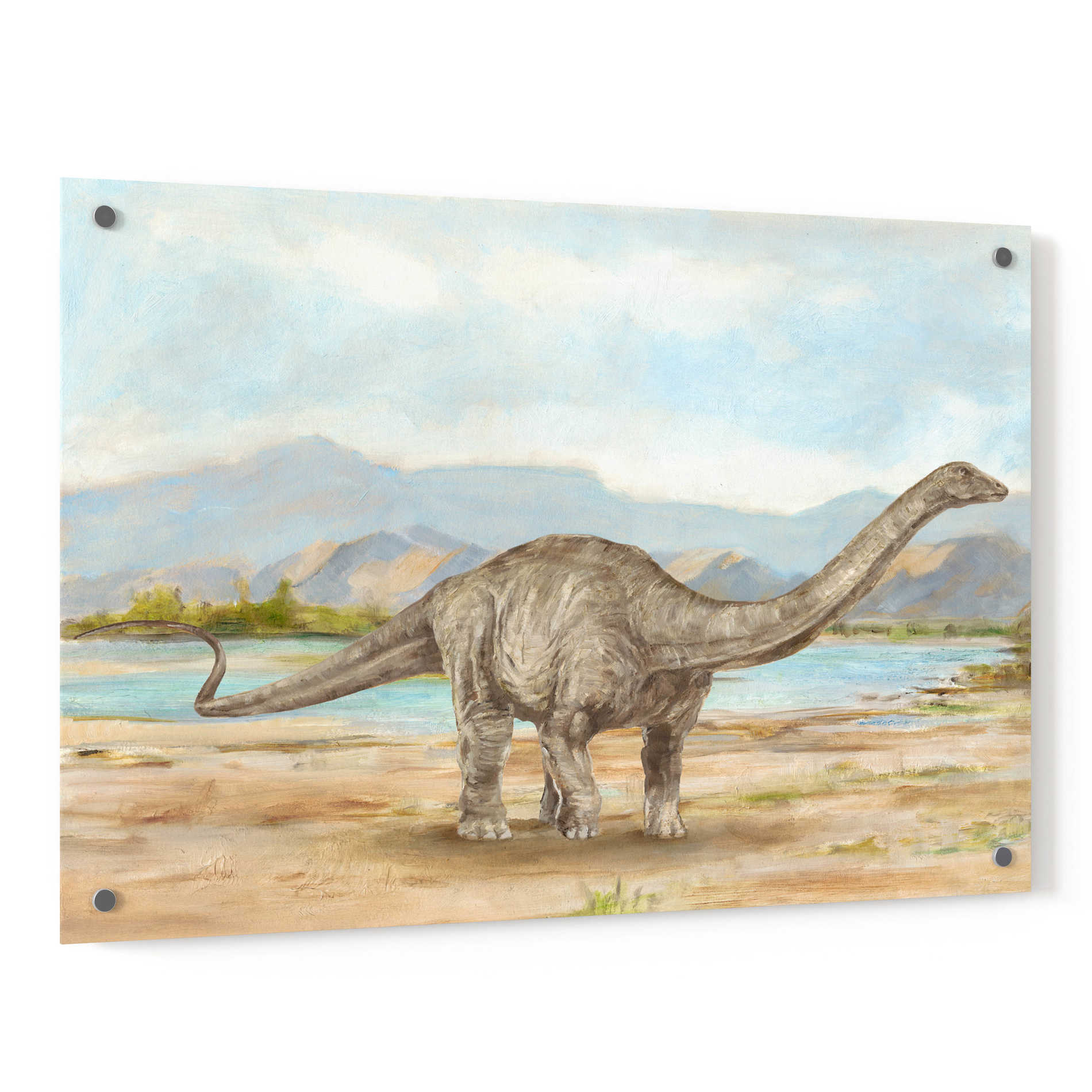 Epic Art "Dinosaur Illustration V" by Ethan Harper, Acrylic Glass Wall Art,36x24