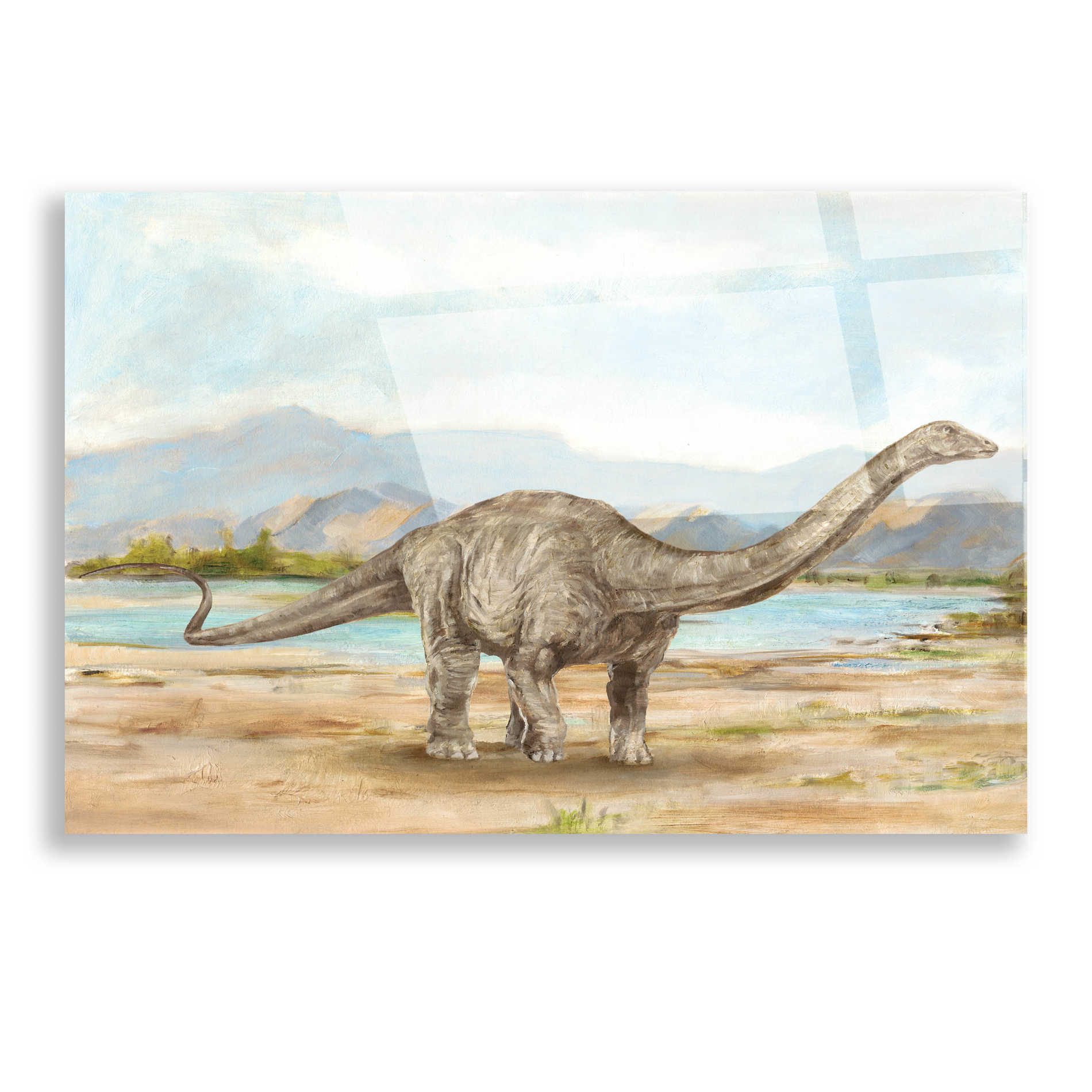Epic Art "Dinosaur Illustration V" by Ethan Harper, Acrylic Glass Wall Art