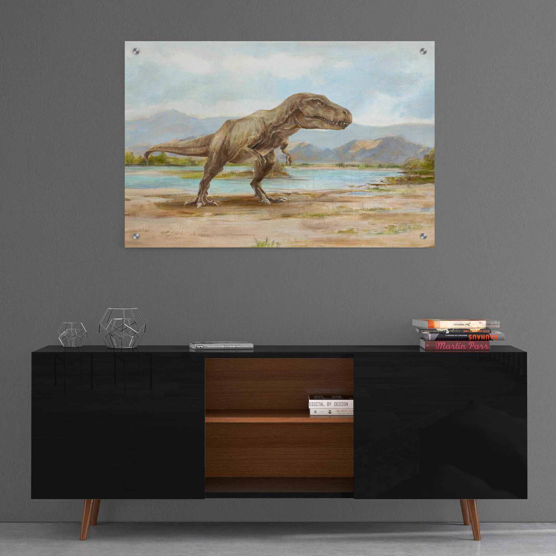Epic Art "Dinosaur Illustration III" by Ethan Harper, Acrylic Glass Wall Art,36x24