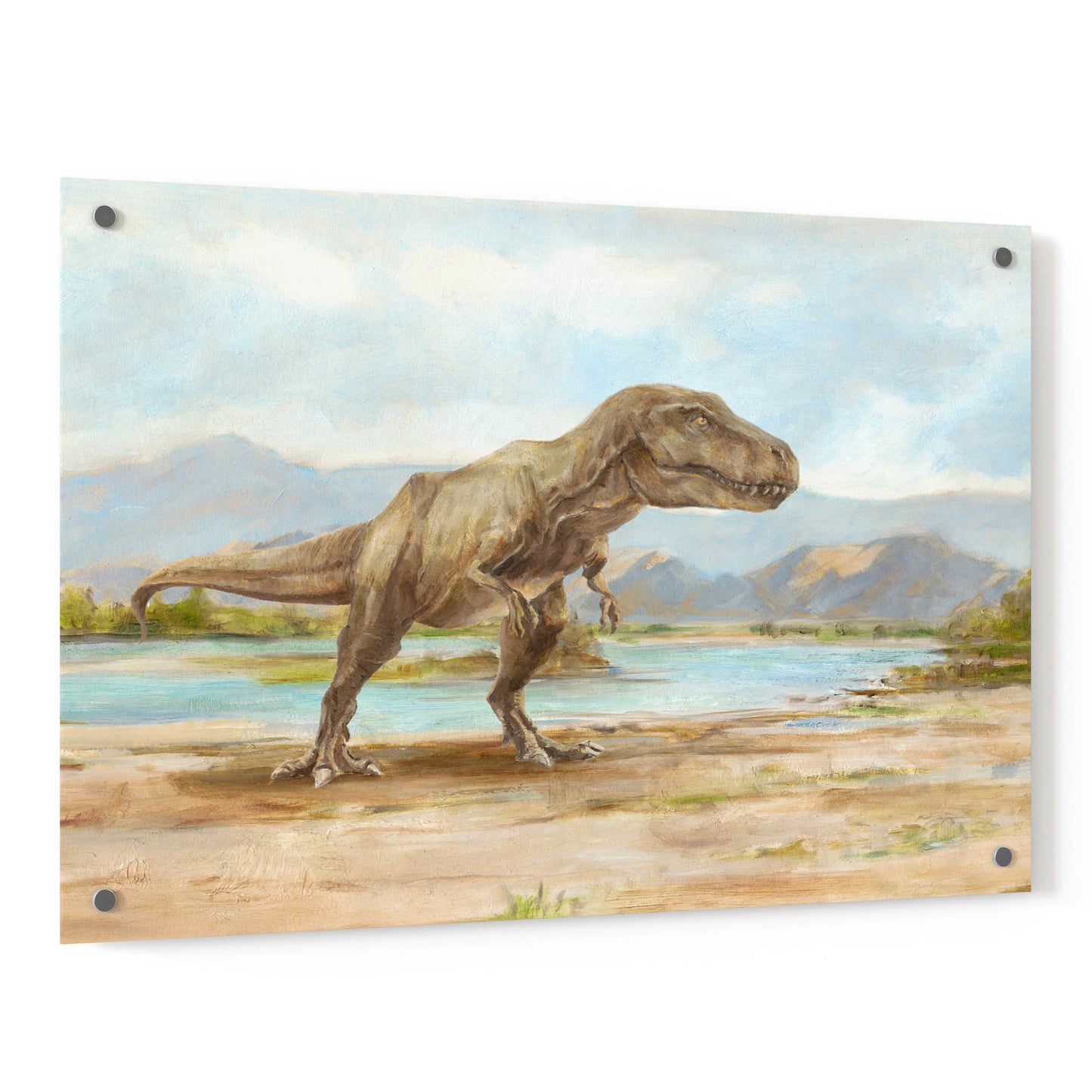 Epic Art "Dinosaur Illustration III" by Ethan Harper, Acrylic Glass Wall Art,36x24