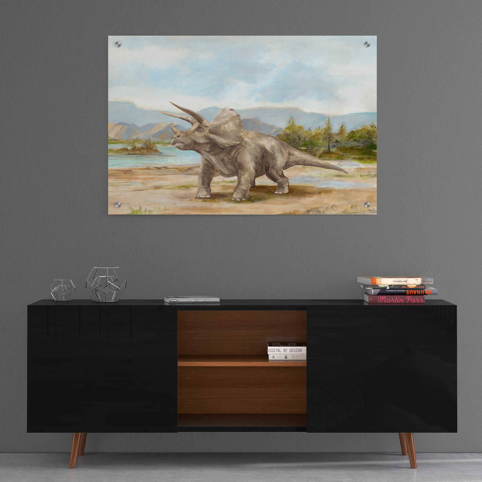 Epic Art "Dinosaur Illustration II" by Ethan Harper, Acrylic Glass Wall Art,36x24