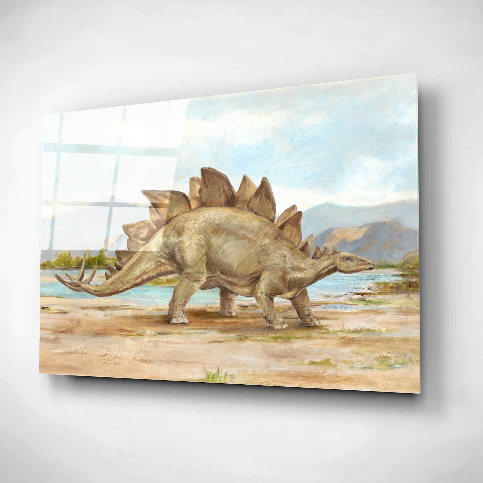 Epic Art "Dinosaur Illustration I" by Ethan Harper, Acrylic Glass Wall Art,24x16
