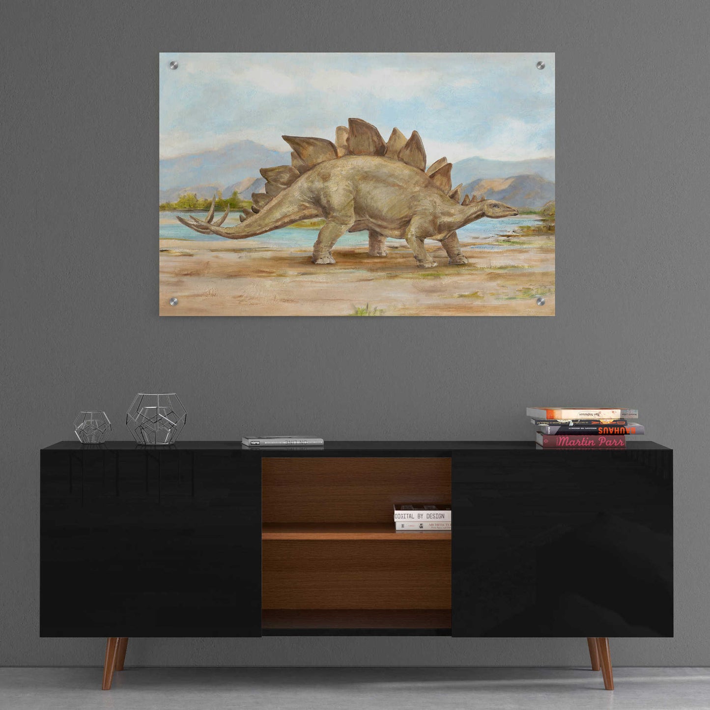 Epic Art "Dinosaur Illustration I" by Ethan Harper, Acrylic Glass Wall Art,36x24