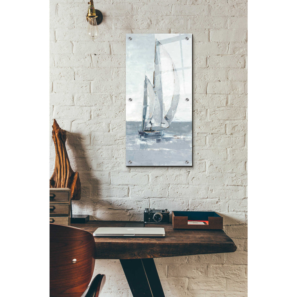 Epic Art "Grey Seas II" by Ethan Harper, Acrylic Glass Wall Art,12x24