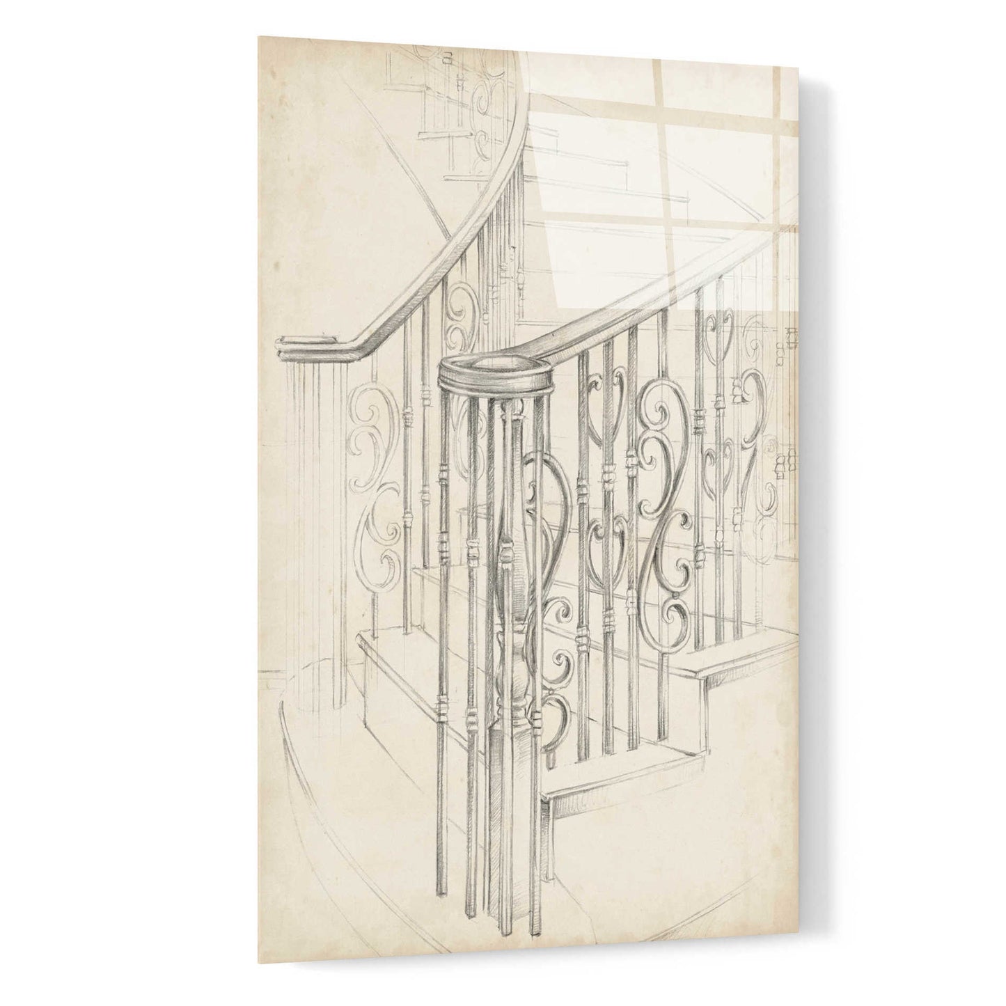 Epic Art "Iron Railing Design II" by Ethan Harper, Acrylic Glass Wall Art,16x24