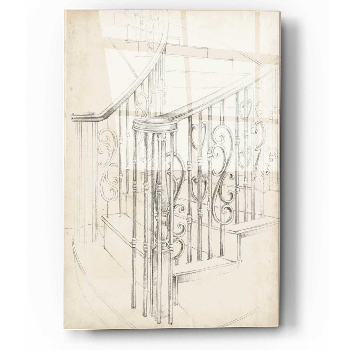 Epic Art "Iron Railing Design II" by Ethan Harper, Acrylic Glass Wall Art