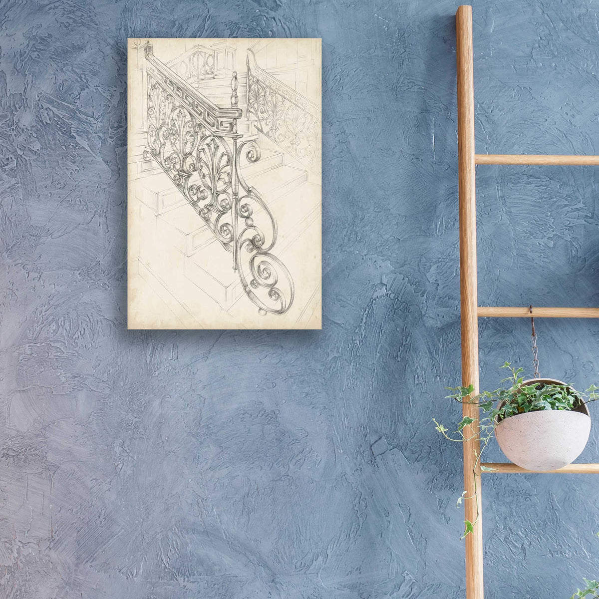 Epic Art "Iron Railing Design I" by Ethan Harper, Acrylic Glass Wall Art,16x24