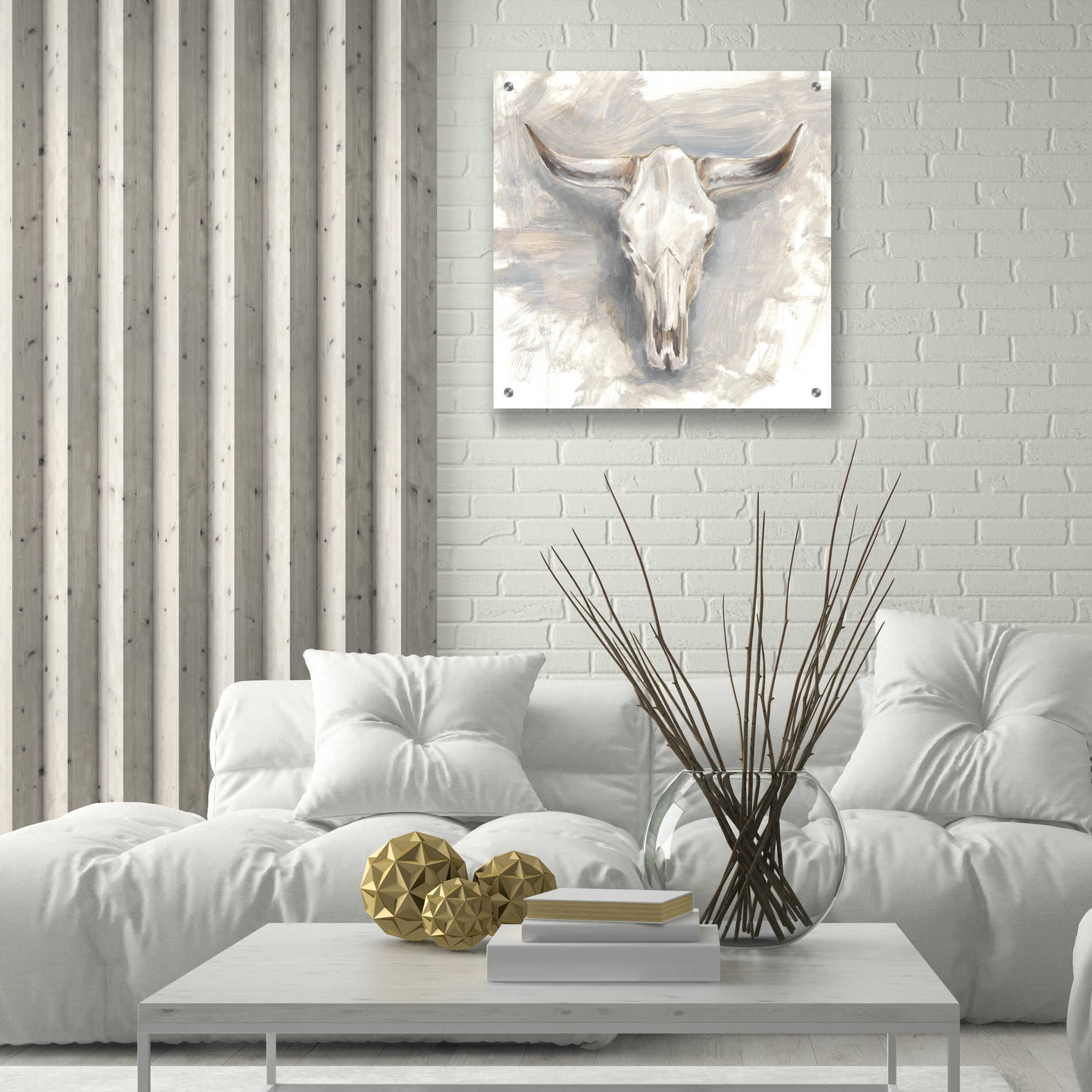 Epic Art "Cattle Mount II" by Ethan Harper, Acrylic Glass Wall Art,24x24