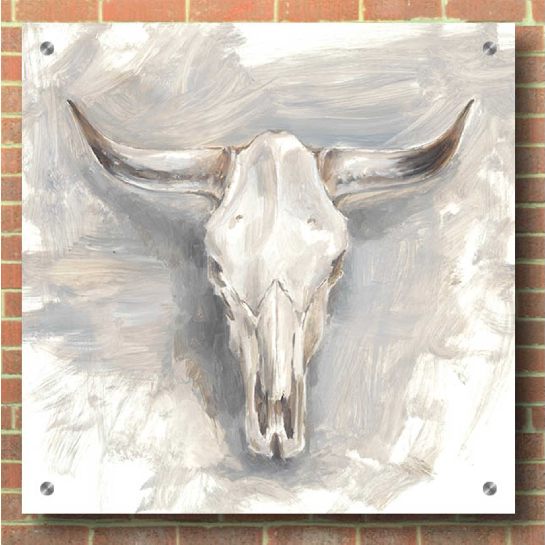 Epic Art "Cattle Mount II" by Ethan Harper, Acrylic Glass Wall Art,36x36