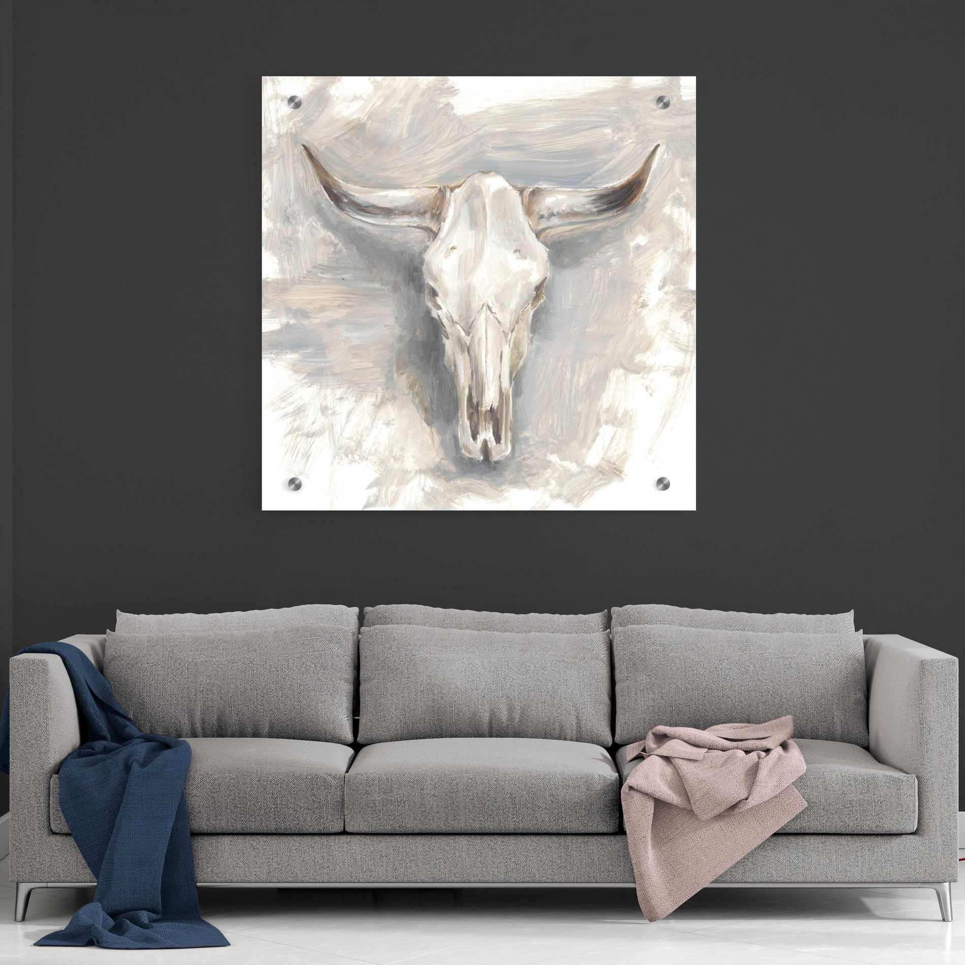 Epic Art "Cattle Mount II" by Ethan Harper, Acrylic Glass Wall Art,36x36