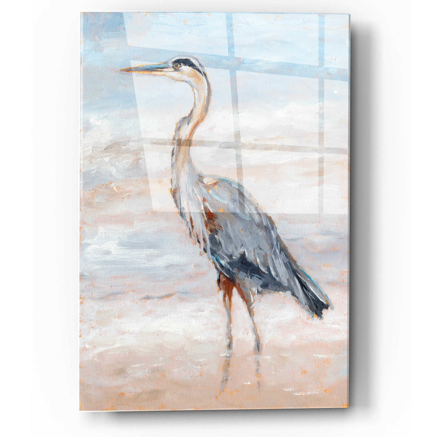 Epic Art "Beach Heron II" by Ethan Harper, Acrylic Glass Wall Art,12x16