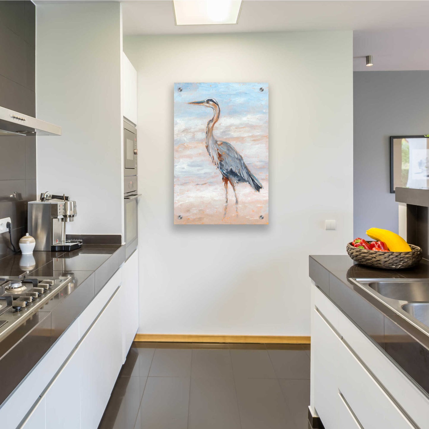 Epic Art "Beach Heron II" by Ethan Harper, Acrylic Glass Wall Art,24x36