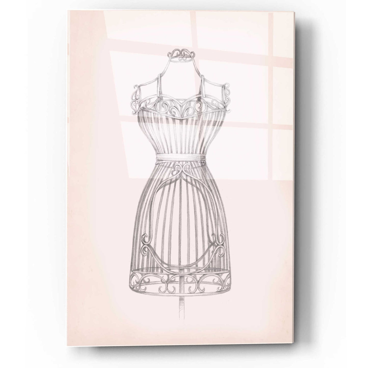 Epic Art "Antique Dress Form II" by Ethan Harper, Acrylic Glass Wall Art,12x16