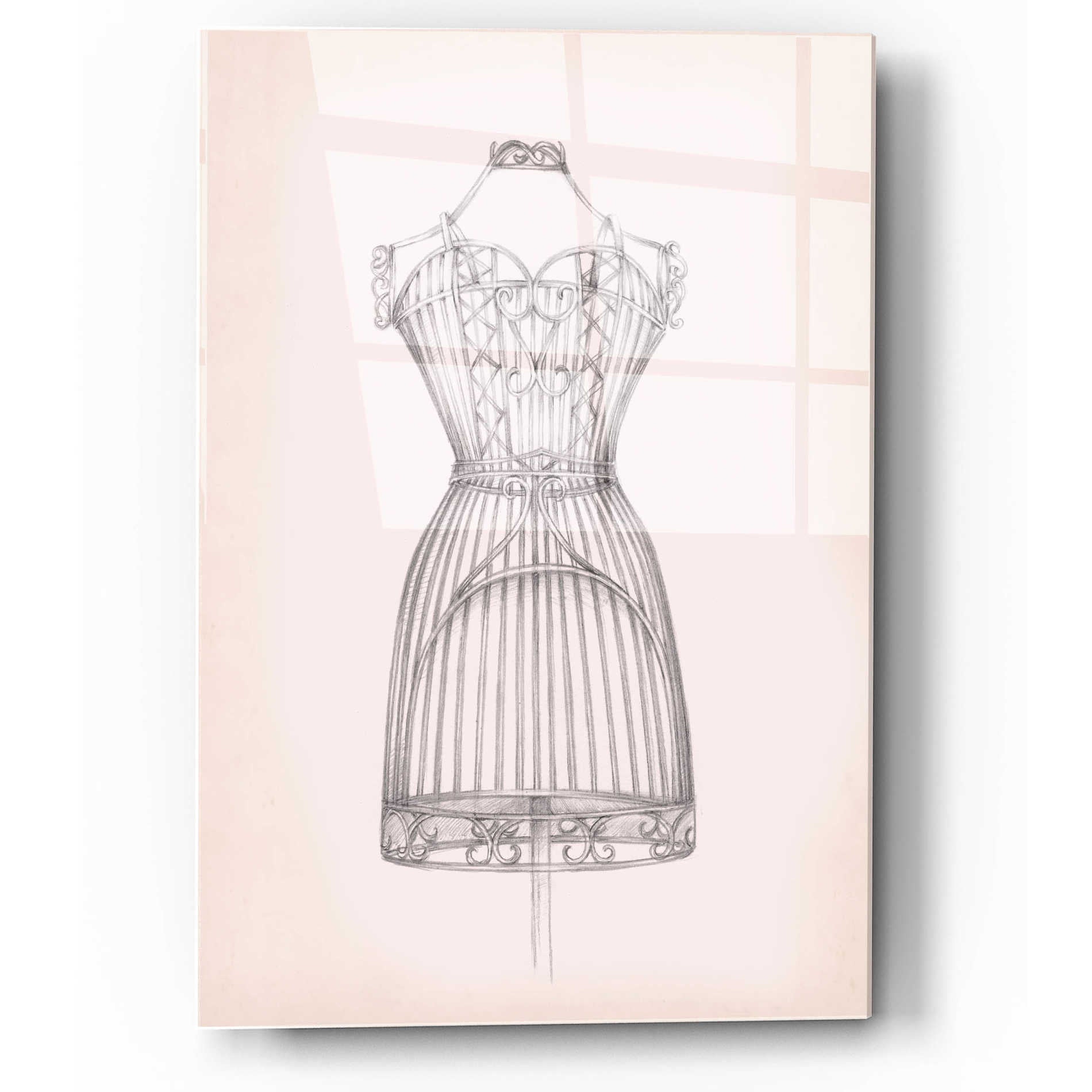 Epic Art "Antique Dress Form I" by Ethan Harper, Acrylic Glass Wall Art,12x16