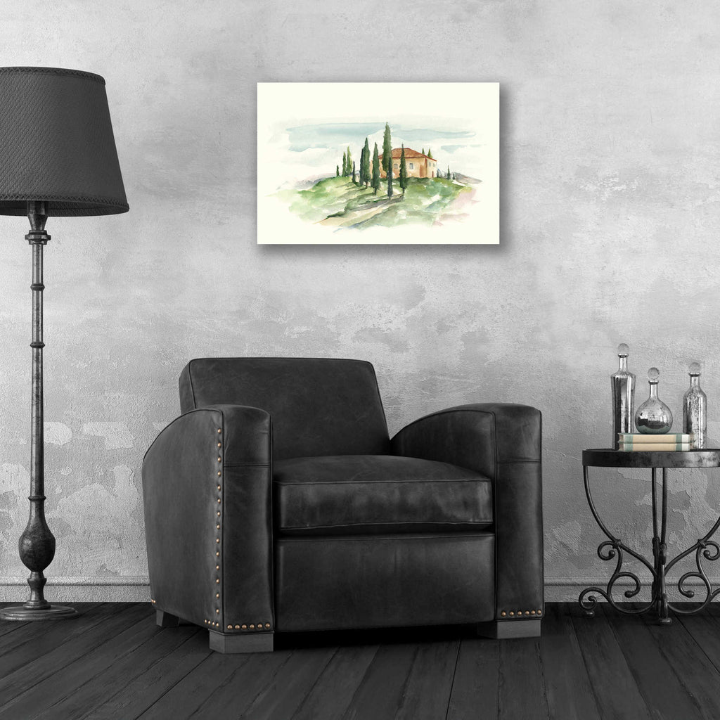 Epic Art "Watercolor Tuscan Villa II" by Ethan Harper, Acrylic Glass Wall Art,24x16
