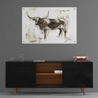 Epic Art "Longhorn Study II" by Ethan Harper, Acrylic Glass Wall Art,36x24