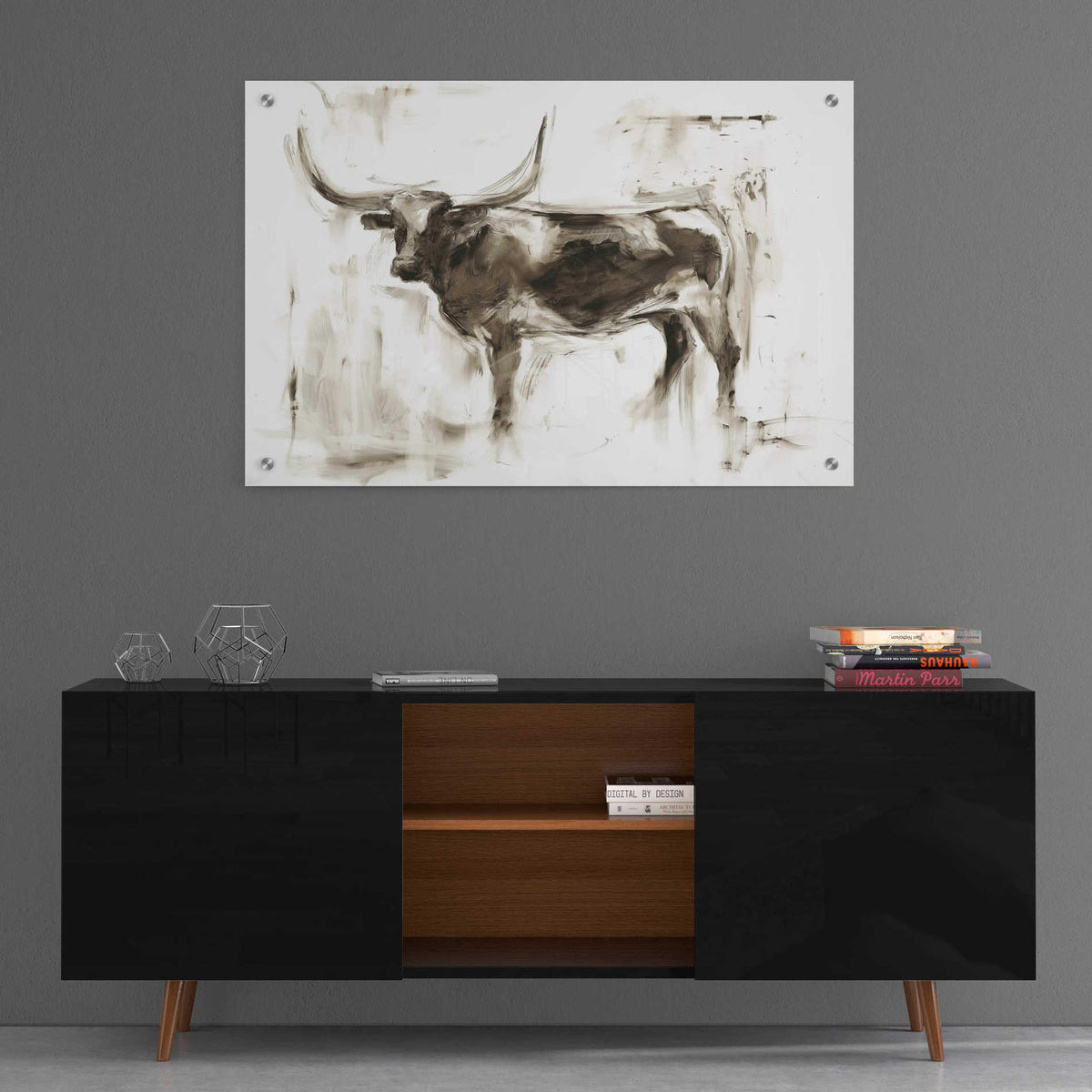 Epic Art "Longhorn Study II" by Ethan Harper, Acrylic Glass Wall Art,36x24