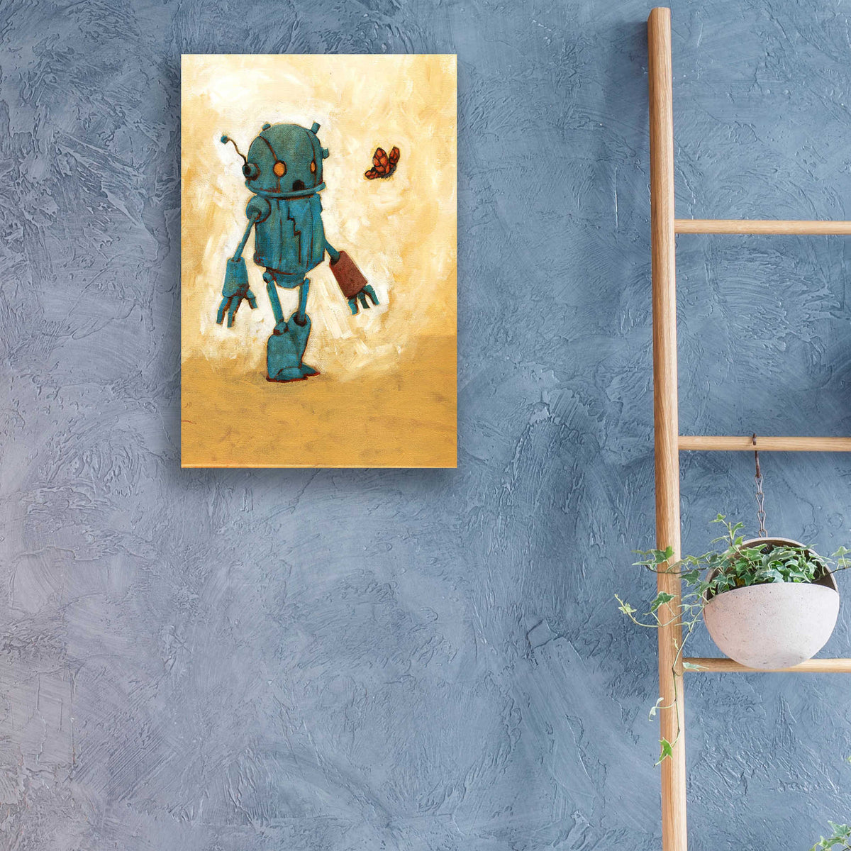 Epic Art 'Rustbot V' by Craig Snodgrass, Acrylic Glass Wall Art,16x24