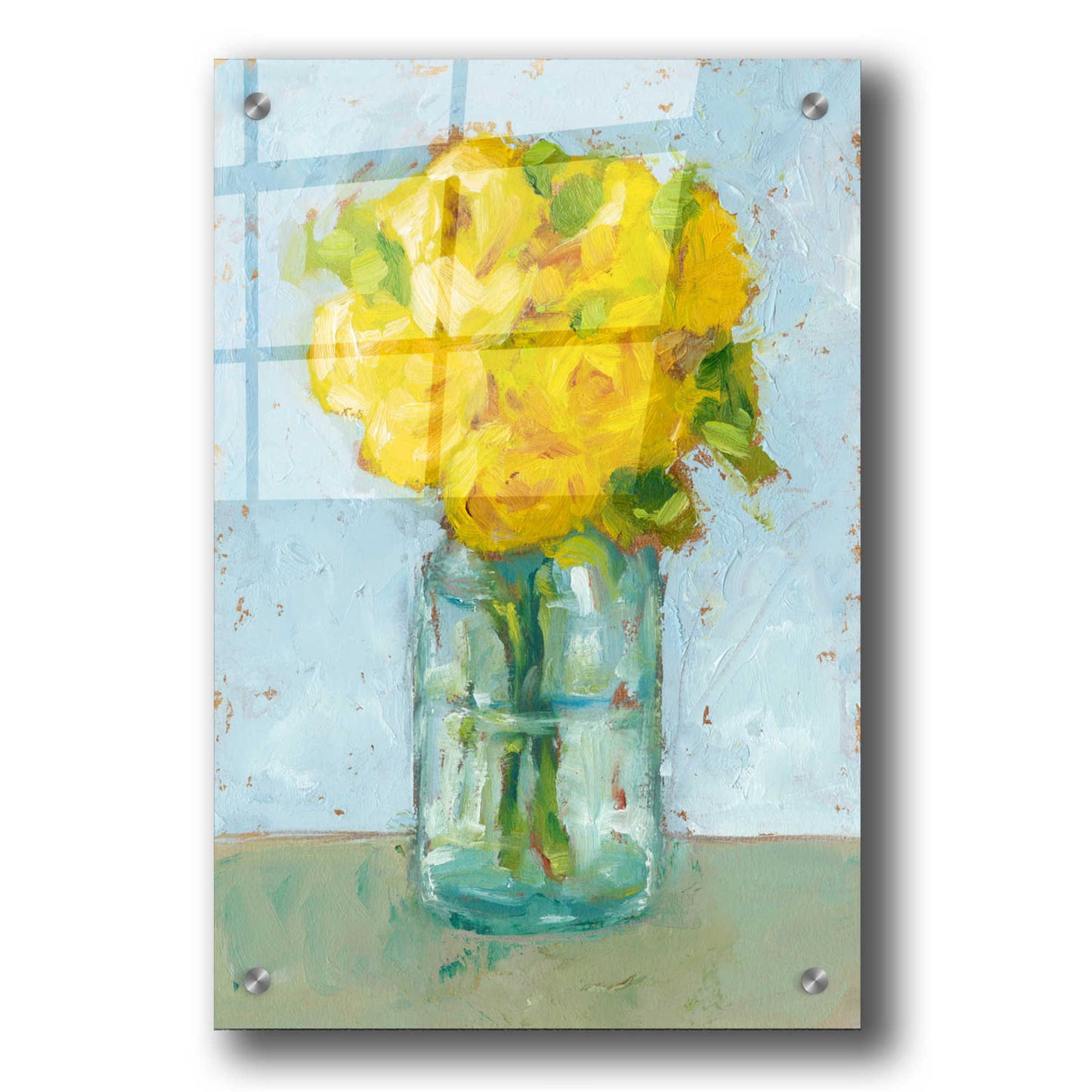 Epic Art "Impressionist Floral Study III" by Ethan Harper, Acrylic Glass Wall Art,24x36