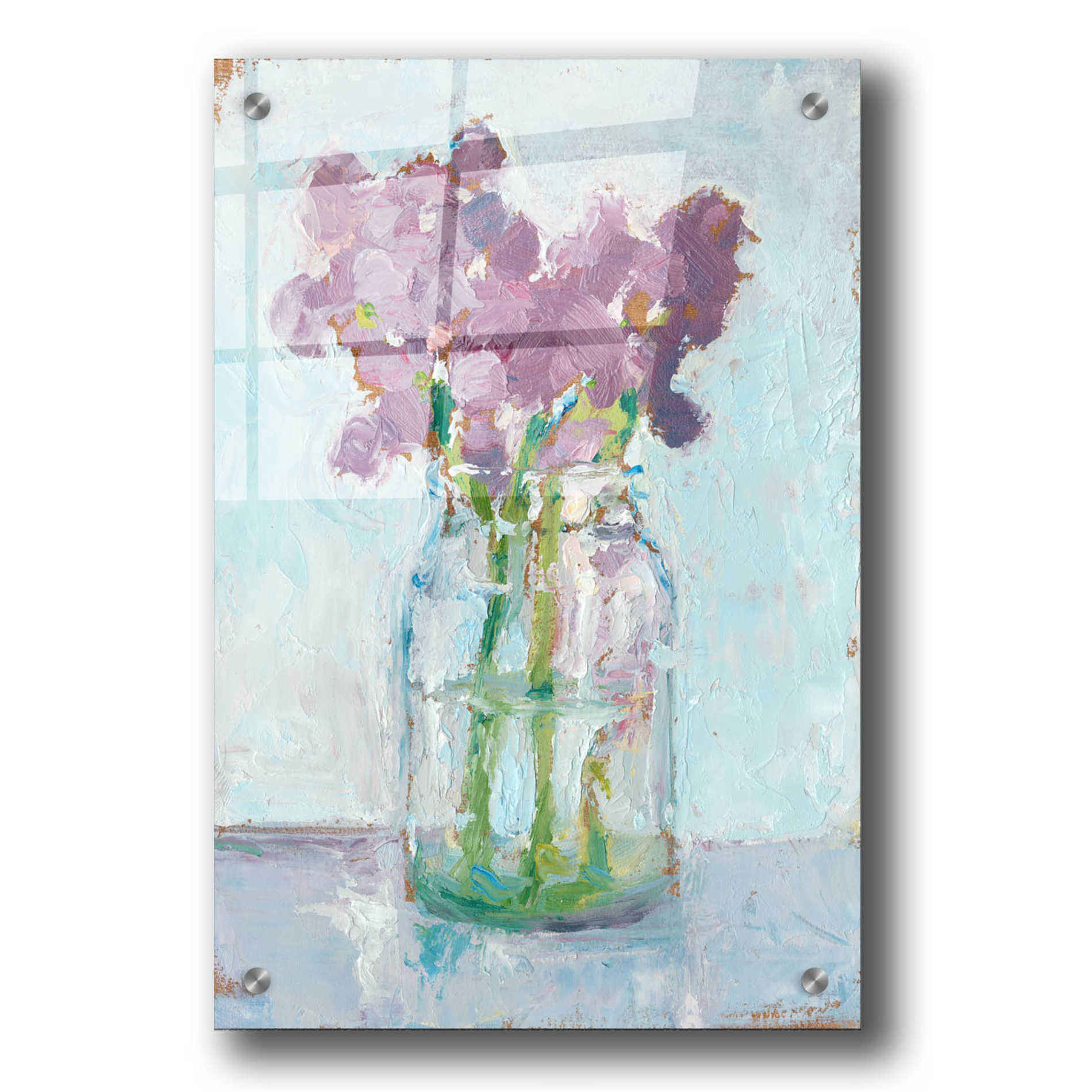 Epic Art "Impressionist Floral Study II" by Ethan Harper, Acrylic Glass Wall Art,24x36