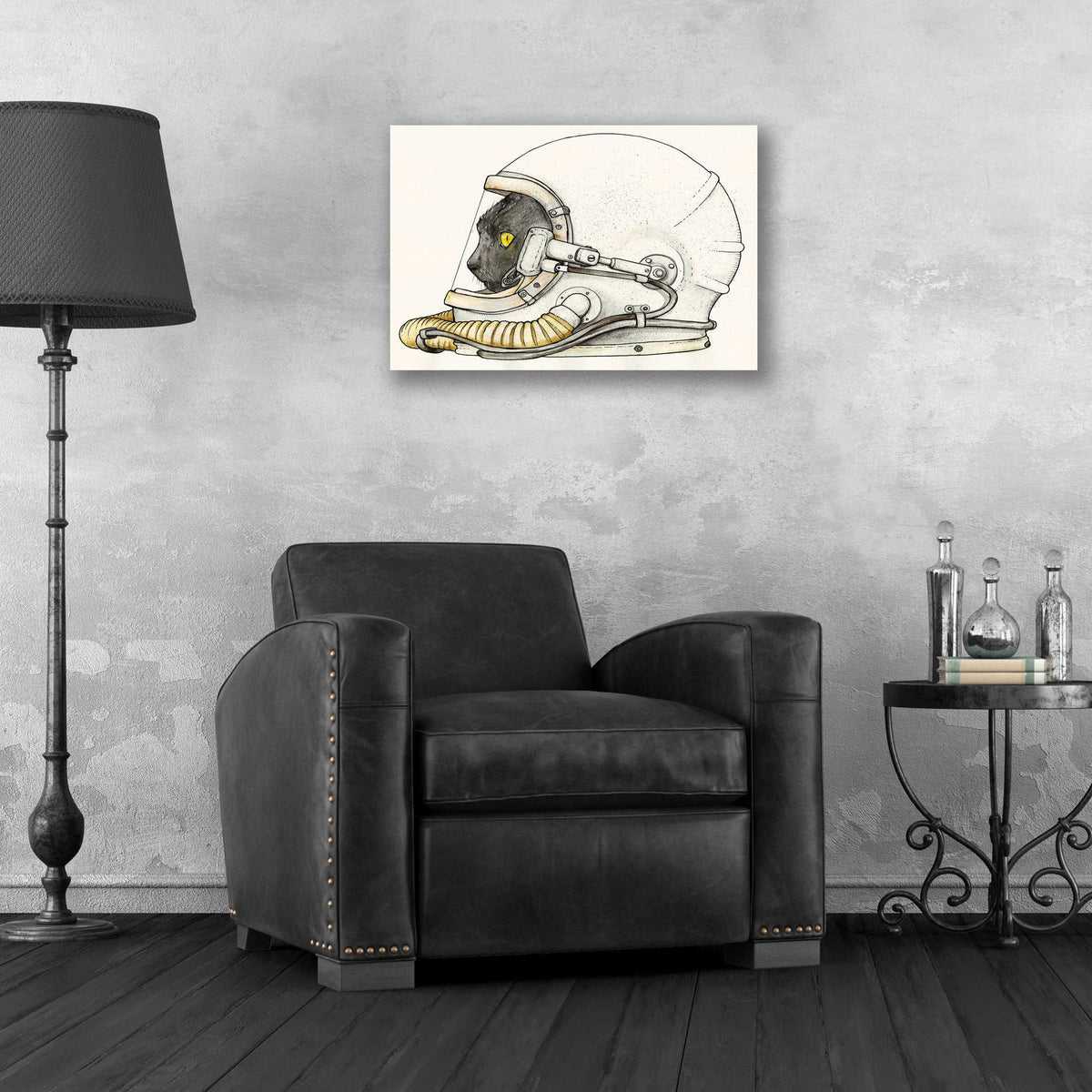 Epic Art 'Space Kitteh II' by Craig Snodgrass, Acrylic Glass Wall Art,24x16