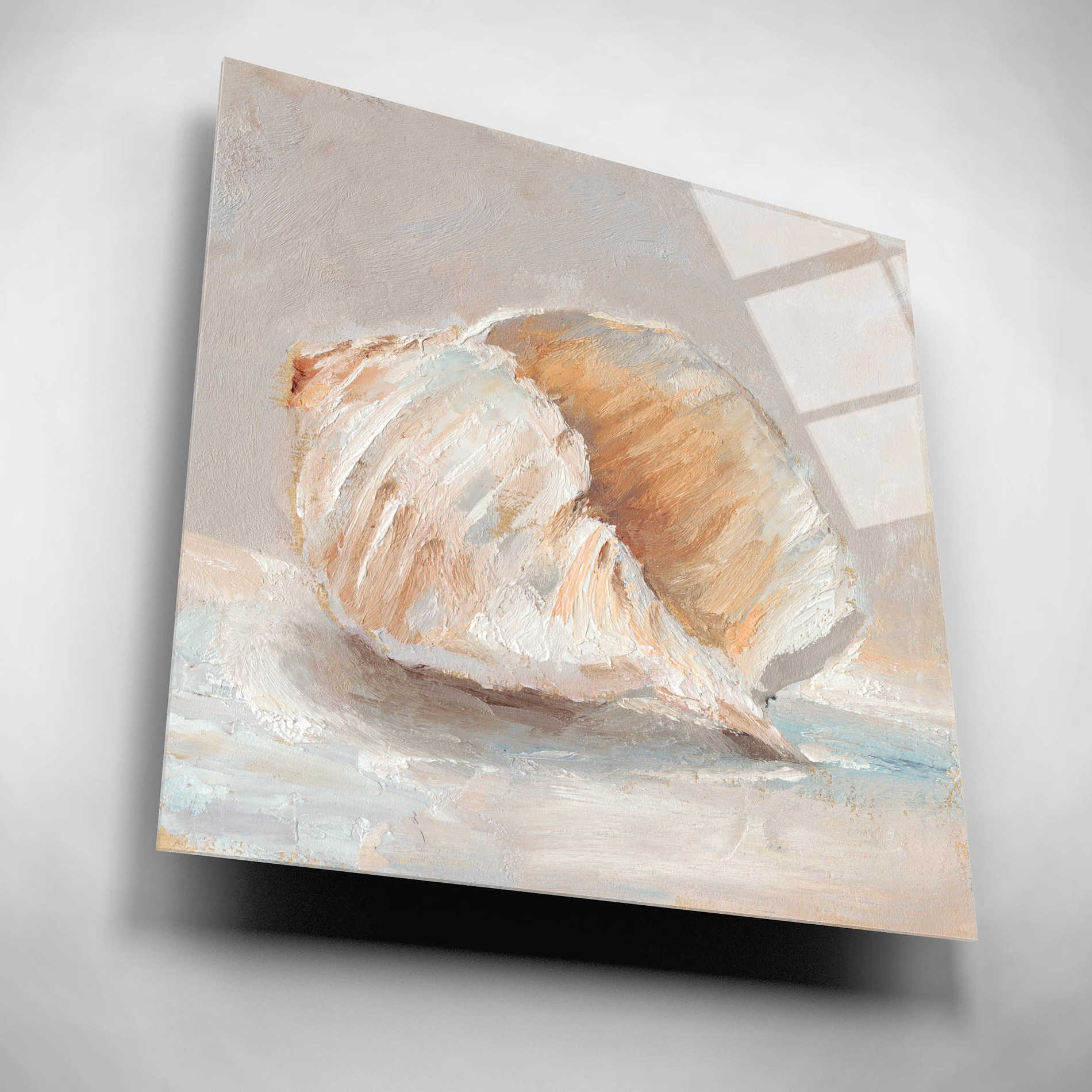 Epic Art "Impressionist Shell Study IV" by Ethan Harper, Acrylic Glass Wall Art,12x12